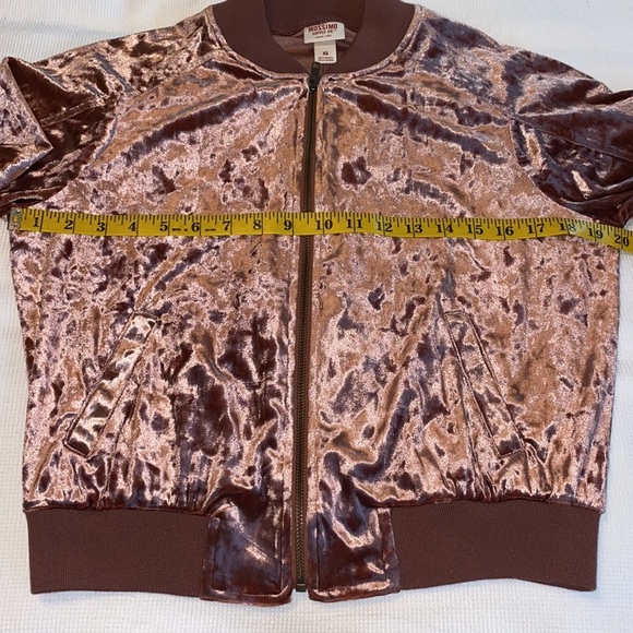 Bomber Jacket Plush Plum Mossimo size XS - Picture 5 of 11